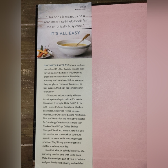 It's All Easy, Gwyneth Paltrow Cookbook - Picture 3 of 4